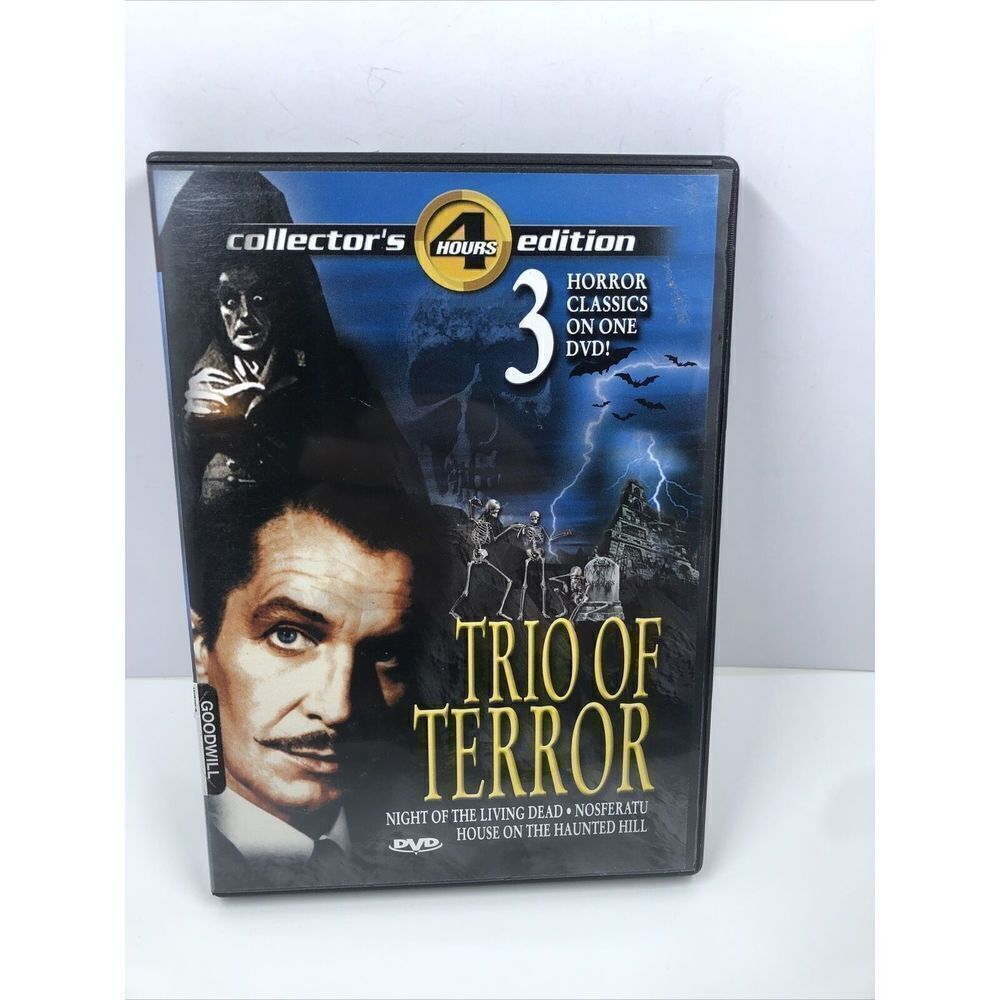 *Trio of Terror - 3 Films (DVD, 2003, Collectors Edition) Vincent Price